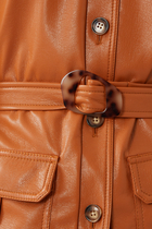 Vegan Leather Utility Jacket